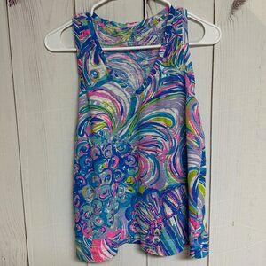 Lilly Pulitzer Jaylynne Tank Top S‎ “Gillty Pleasure” EUC